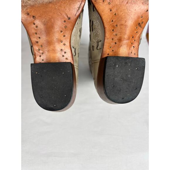 SHYANNE WOMENS LASER CUT WESTERN LEATHER COWBOY BOOTS SIZE 8.5M Festival Country - Picture 4 of 12